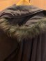 Дамско палто с качулка с пух голям размер, снимка 1 - Палта, манта - 35416495
