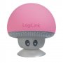 Speakers Wireless Bluetooth Тонколона Блутут безжична Logilink SP0054PK Розова С вакуум, снимка 1 - Слушалки и портативни колонки - 31956762