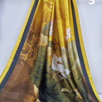 Дамски красив сатенен шал 1.80х0.90см, снимка 9 - Шалове - 44653084