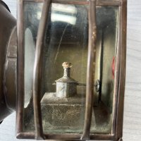 Автентичен месингов фенер от файтон. №4631, снимка 5 - Антикварни и старинни предмети - 42521014