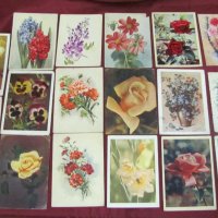 Пощенски Картички с Цветя, снимка 1 - Филателия - 42339573