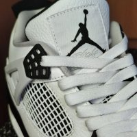 Nike Air Jordan 4 Retro Military Black White Panda Нови Оригинални Обувки Размер 41 Кецове Маратонки, снимка 2 - Кецове - 40605992