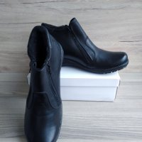 Нови кожени обувки с вата № 41, снимка 1 - Дамски боти - 31543431