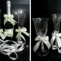 Гравирани сватбени чаши , снимка 2 - Декорация - 29399170