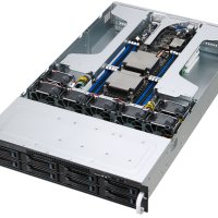 4x GPU 2U сървър за рендериране, видео стрийминг, изкуствен интелект, HPC/AI/ML/DL - 10x PCIe, снимка 1 - Работни компютри - 40613344