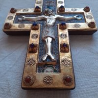 Кръст - Емайл - Morató - Исус Христос, снимка 10 - Антикварни и старинни предмети - 38497223