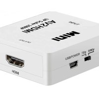 HDMI към RCA AV конвертор адаптер преобразовател на видео и аудио, снимка 6 - Приемници и антени - 44423453