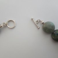 Комплект бижута от лабрадорит (полускъпоценен камък) и сребро, снимка 4 - Бижутерийни комплекти - 31841687