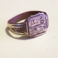 Старинен военнен пръстен 1889 г. за ценители и колекционери ., снимка 1 - Антикварни и старинни предмети - 36844474