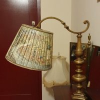 Страхотна антикварна бронзова лампа , снимка 6 - Антикварни и старинни предмети - 38439993