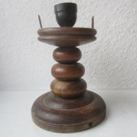 Нощна, настолна  антика -  дървена лампа - преработена, снимка 10 - Антикварни и старинни предмети - 39889065