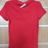 Adidas дамска червена блуза 2ХS;М, снимка 2 - Тениски - 32197994