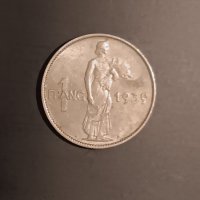1 франк Люксембург 1939 , снимка 2 - Нумизматика и бонистика - 42882053