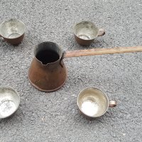 Джезве с 4 чаши , снимка 1 - Антикварни и старинни предмети - 44405487