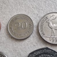 Монети. Мавриций. 5, 20  цента.  1/2 , 1  и 10 рупии. 5 бройки., снимка 3 - Нумизматика и бонистика - 42287455