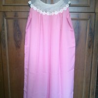 Розова рокля, снимка 1 - Рокли - 40836162