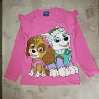 Розови блузи с пес патрул, имат къдрички на ръкавите, снимка 1 - Детски Блузи и туники - 39961483