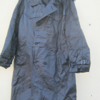 Офицерски шлифер от естествена кожа, снимка 1 - Антикварни и старинни предмети - 44935578