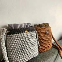 Дамски плетени чанти, ръчно изработени, модерна визия, снимка 5 - Чанти - 34899131