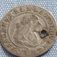 Сребърна монета 6 кройцера 1671г. Леополд първи Кремниц Унгария 13774, снимка 1 - Нумизматика и бонистика - 42890187
