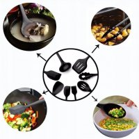 Комплект кухненски прибори за готвене от 10 части, снимка 4 - Прибори за хранене, готвене и сервиране - 40190909