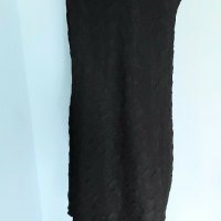 Копринена "Малка черна рокля" за повод или офис / голям размер , снимка 2 - Рокли - 29469471