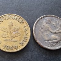Монети . Германия. 1, 10 и 50 пфенига. 1949 година., снимка 6 - Нумизматика и бонистика - 38160553