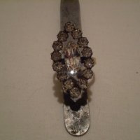 стар дамски пръстен месинг със позлата и циркони, снимка 6 - Антикварни и старинни предмети - 35218309