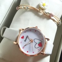 Подаръчен комплект - часовник + гривна, снимка 2 - Дамски - 40743788