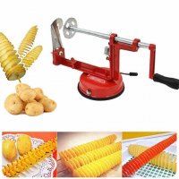 Уред за рязане на зеленчуци Spiral Potato Slicer, снимка 4 - Аксесоари за кухня - 31453311