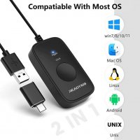 USB+C AirDrive Mouse Jiggler Moji Фалшива Мишка Симулатор Скрити Микро Движения Компютъра НЕ Заспива, снимка 5 - UPS захранвания - 37237343