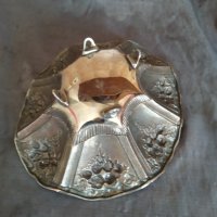 посребрена метална купа в стил арт деко, снимка 5 - Други ценни предмети - 37411843