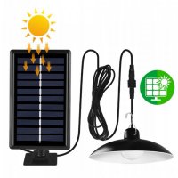 Соларна LED лампа LL-A1 с дистанционно управление, кабел 3 метра, 3 степени на яркост, снимка 5 - Външни лампи - 38883371