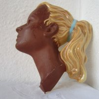 Профил жена момиче, стара керамика, снимка 7 - Пана - 32186264