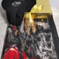 Комплект съдържащ кашмирен шал, барета , ръкавици и луксозна кутия, снимка 8 - Шалове - 35017695