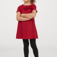 Червена блестяща рокля H&M 4-6 години, снимка 2 - Детски рокли и поли - 29075763