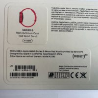 КАТО НОВ !!! Apple Watch Series 6 44 mm GPS - RED Aluminum - A2292, снимка 5 - Смарт часовници - 39119028