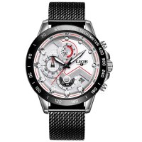 Мъжки часовник Lige Sport Watch, Водоустойчив, Неръждаема стомана, снимка 3 - Мъжки - 40245950