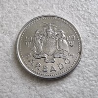 Монети. Карибски басеин. Барбадос. 1 долар  и 0.25 цента. 2 бр., снимка 9 - Нумизматика и бонистика - 40774667