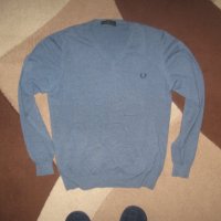 Пуловер FRED PERRY  мъжки,Л-ХЛ, снимка 2 - Пуловери - 44185499