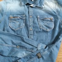 g-star midge cody slim denim shirt - страхотна дамска риза, снимка 6 - Ризи - 29174166