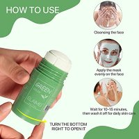 Почистваща стик маска за лице с органична глина и зелен чай, снимка 4 - Козметика за лице - 39863837