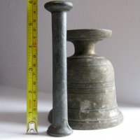  стар хаван  чукало метал, снимка 3 - Антикварни и старинни предмети - 29743808