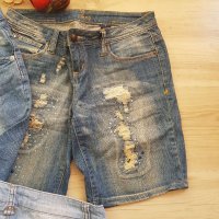 Дънчени панталони#S/M, снимка 6 - Къси панталони и бермуди - 33859524