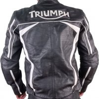 №3406 Triumph Мъжко лятно кожено мото яке, снимка 3 - Аксесоари и консумативи - 39907697