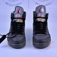 Nike Air Jordan 5 Off-White, снимка 5 - Маратонки - 44313832