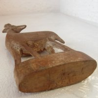 антилопа газела дървена фигура дърворезба, снимка 8 - Статуетки - 29592030
