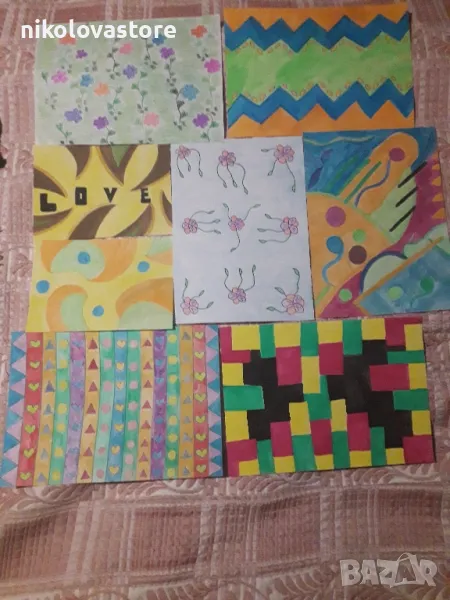 8 авторски рисунки за декорация на стени, снимка 1