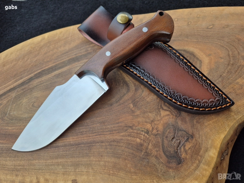 Ръчно изработен нож с кожена кания,LN403, снимка 1