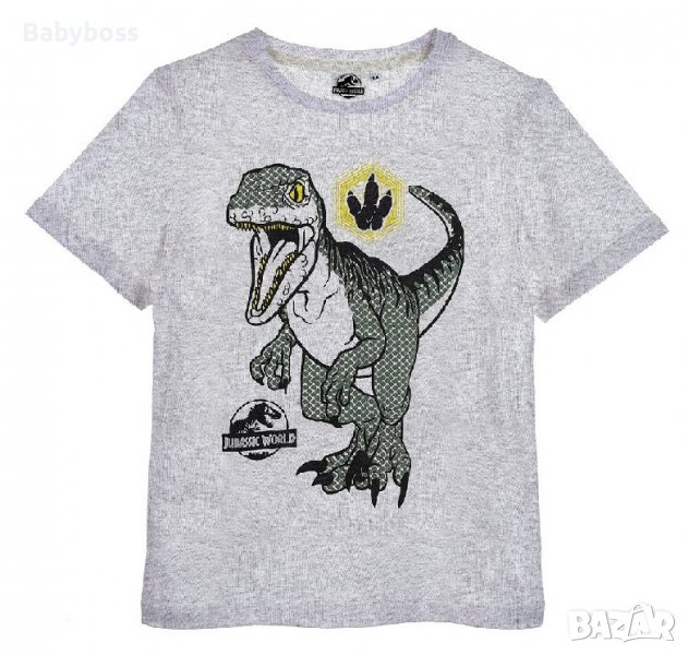 Блуза с къс ръкав за момче Jurassic World, снимка 1